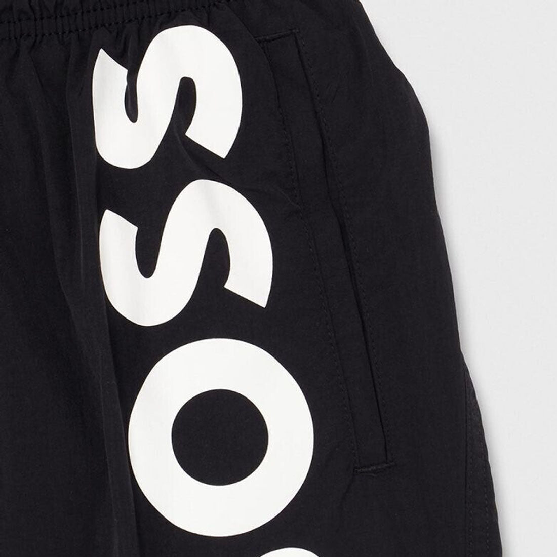 Hugo Boss Octopus Men's Black Regular Fit Swim Shorts