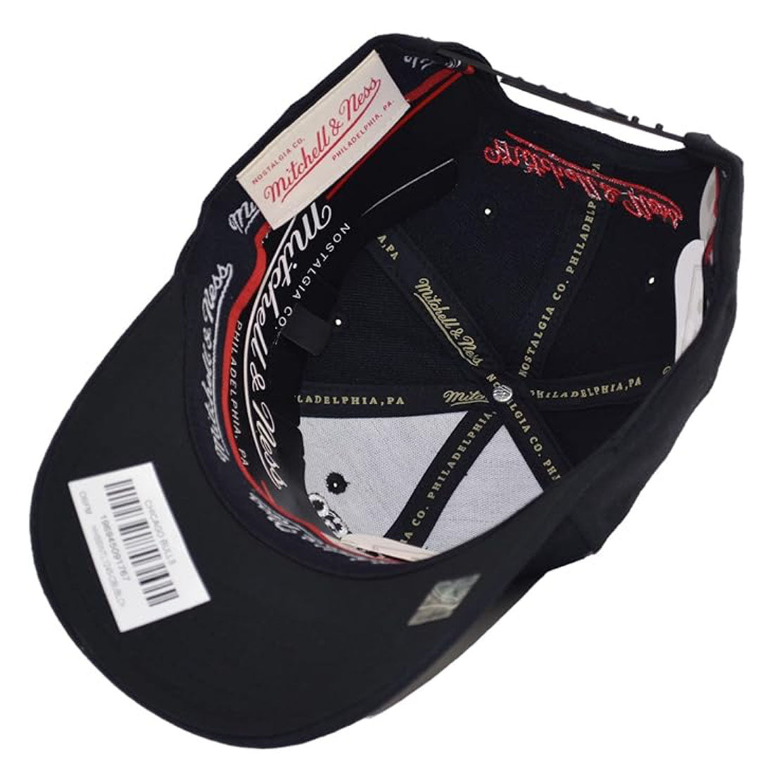 Mitchell & Ness Chicago Bulls Black Snapback Cap