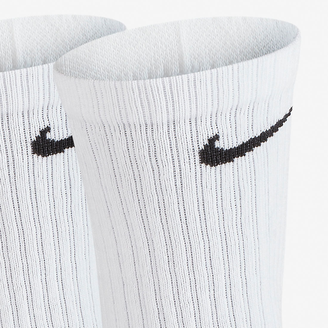 Nike Unisex Adults White DRI Everyday Cotton Crew 3 Pack Of Socks