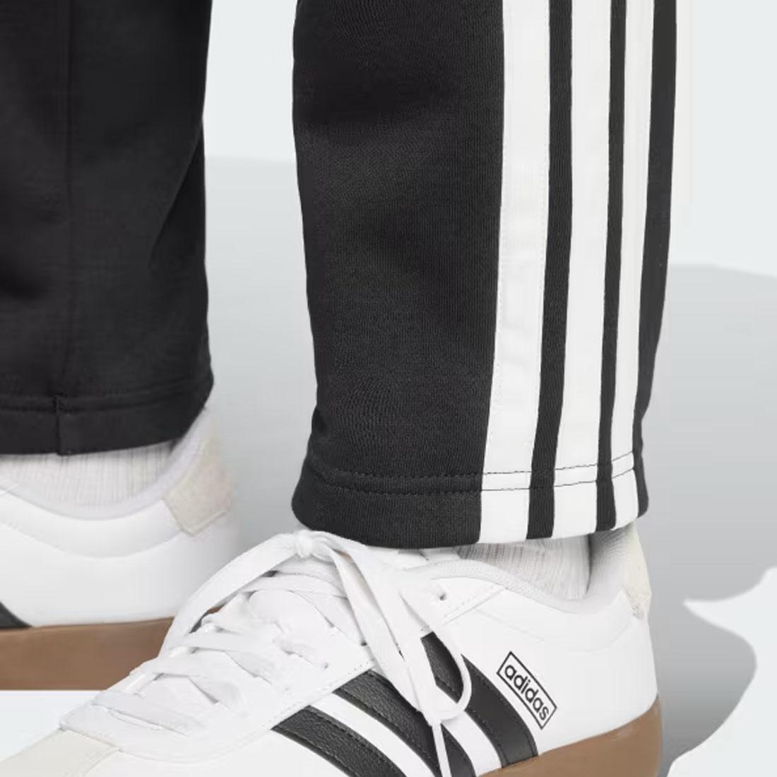 adidas Full Tracksuit Mens Black 3 Stripe Logo Crew Neck Sweatshirt Pants Set