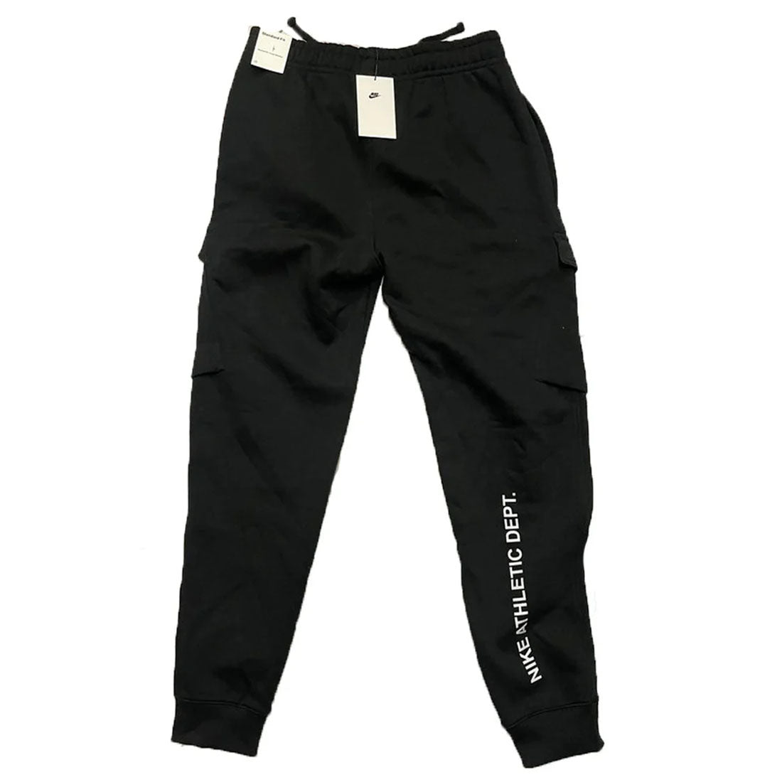 Nike Standard Issue Fleece Athletic Men's Black Cargo Track Pants