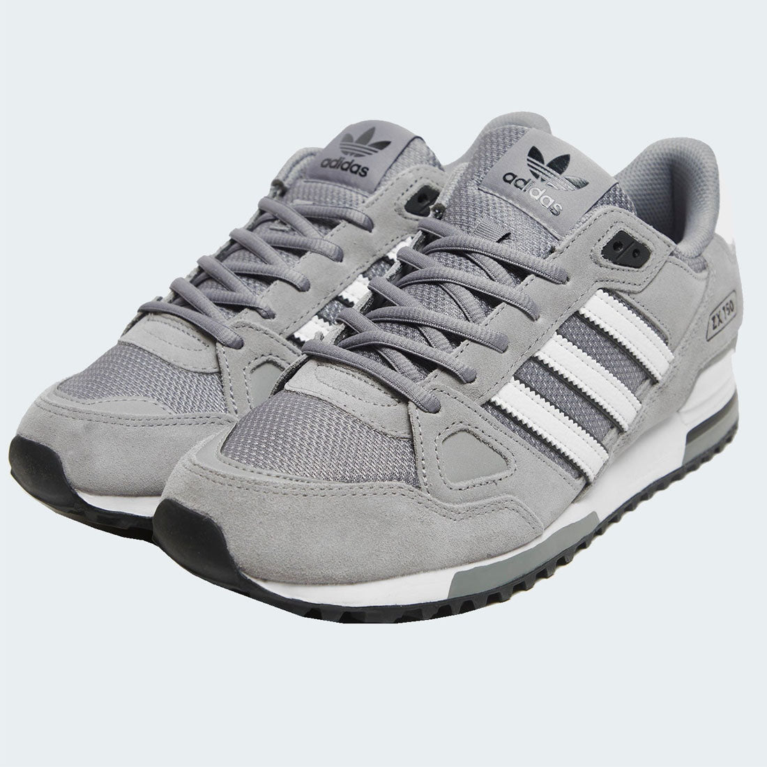 Adidas Originals ZX750 Mens Suede Grey Trainers image 2