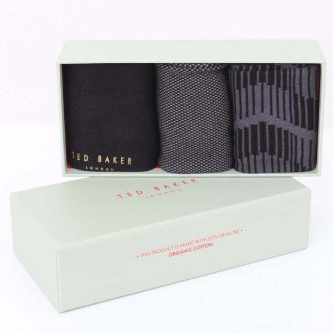 Ted Baker London Mens Hoptoit 3 Pack Crew Socks With Gift Box image 3