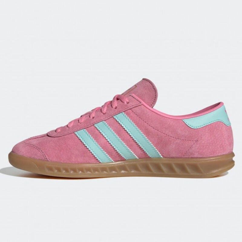 Adidas Originals Hamburg Ladies Trainers Bliss Pink Gum Womens Shoes