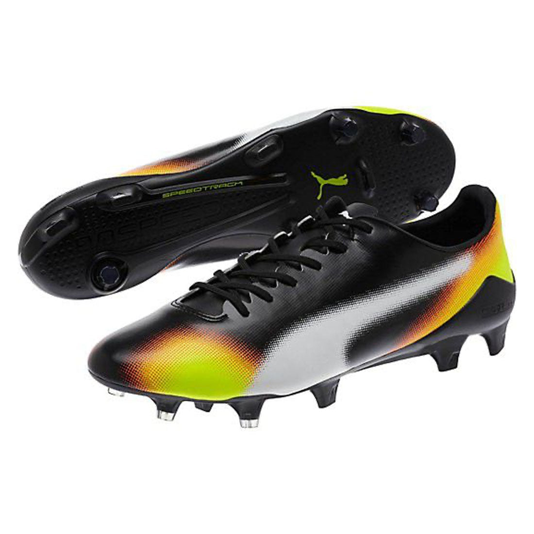 PUMA Evo Speed SL II Graphic FG AG Mens Black Football Boots