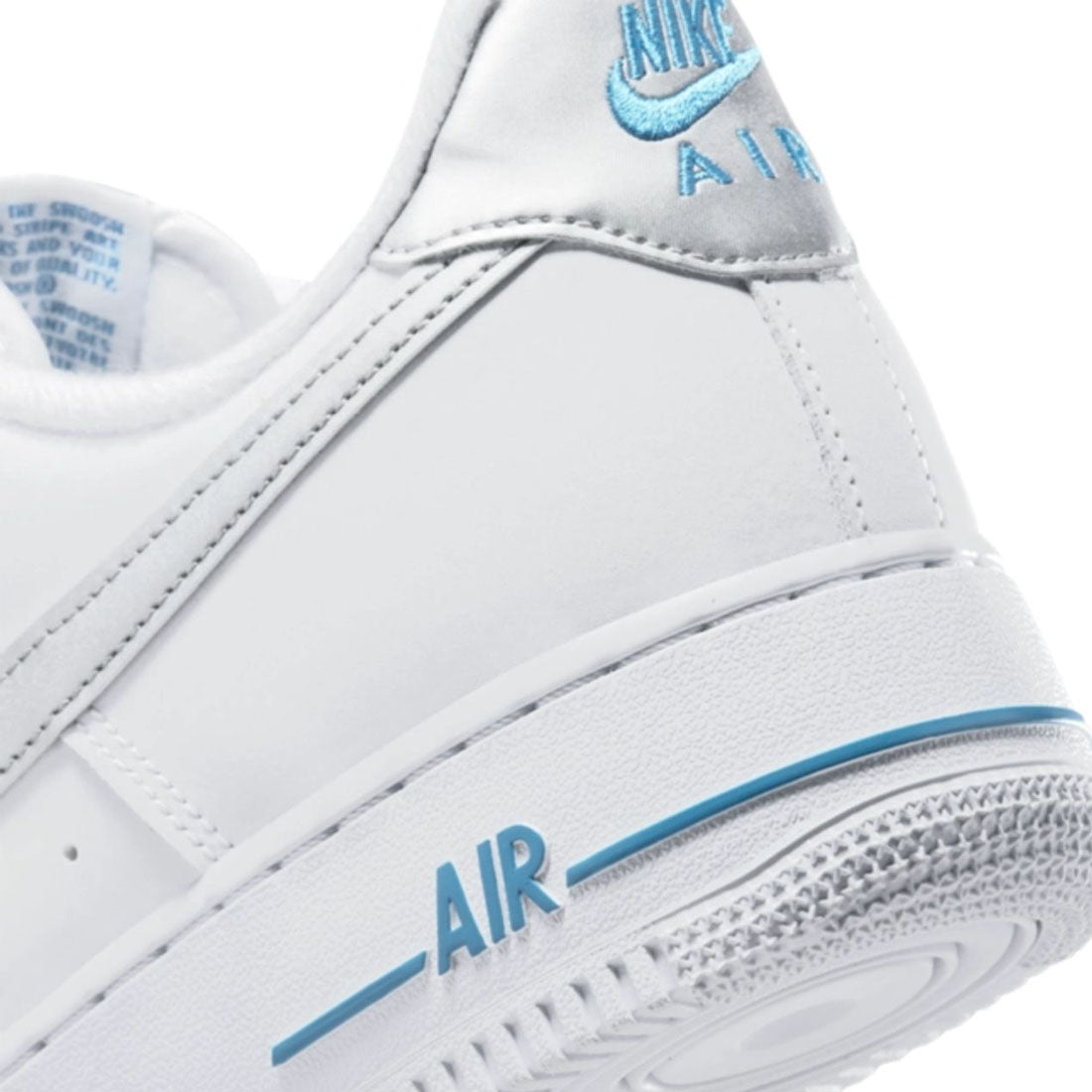 Nike Air Force 1 Low '07 Mens White Laser Blue Trainers image 6