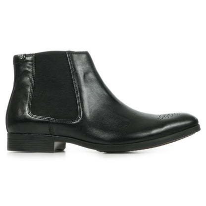 Clarks Gilmore Leather Men's Black Chelsea Boots