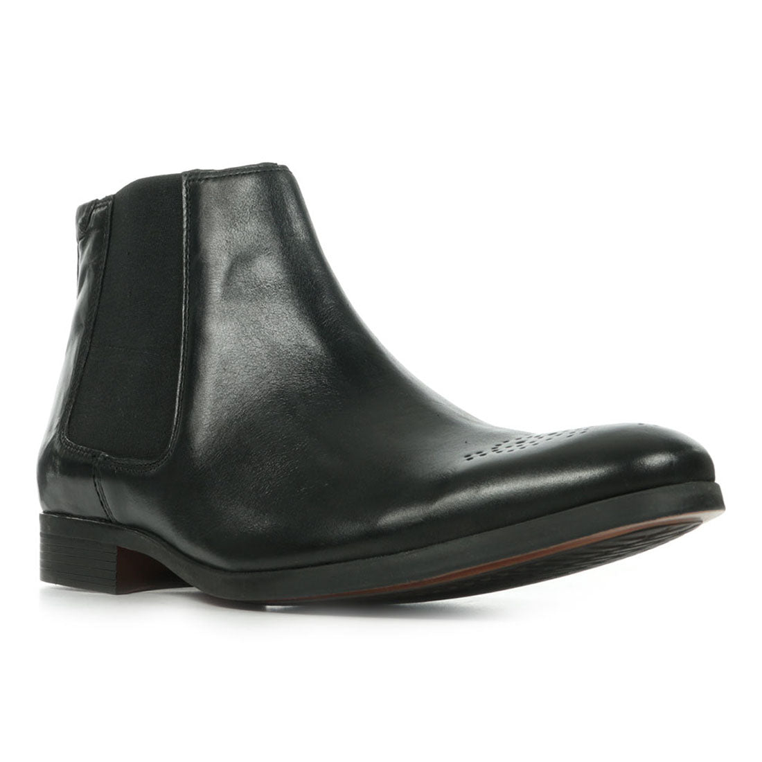 Clarks Gilmore Leather Men's Black Chelsea Boots