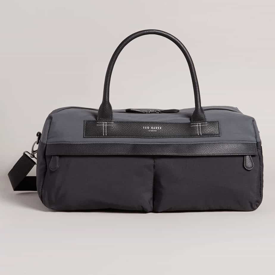 Ted Baker Plier Black Holdall Shoulder Strap Adjustable Weekend Bag