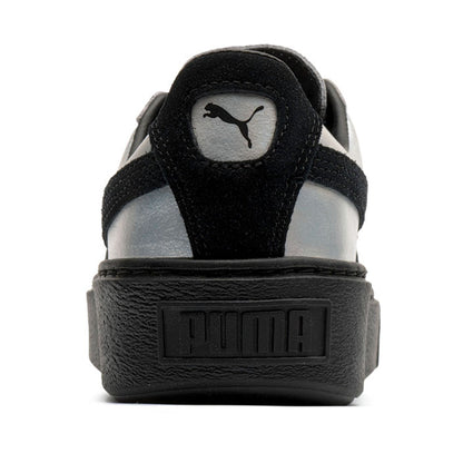 PUMA Basket Platform Explosive Metallic Silver Women's Trainers