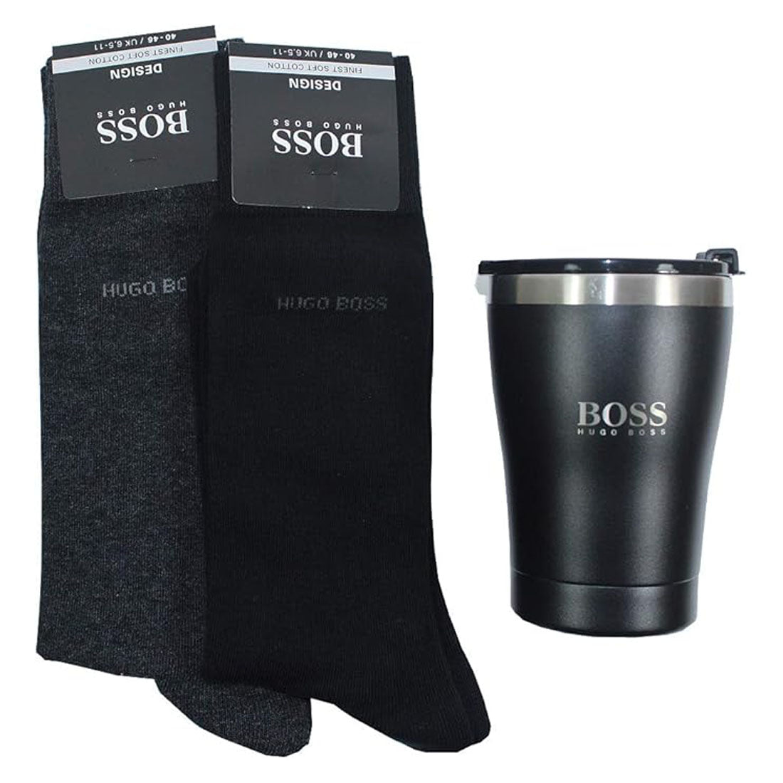 Hugo Boss 1 insulated Cup 2 Pack Men's Socks Gift Set