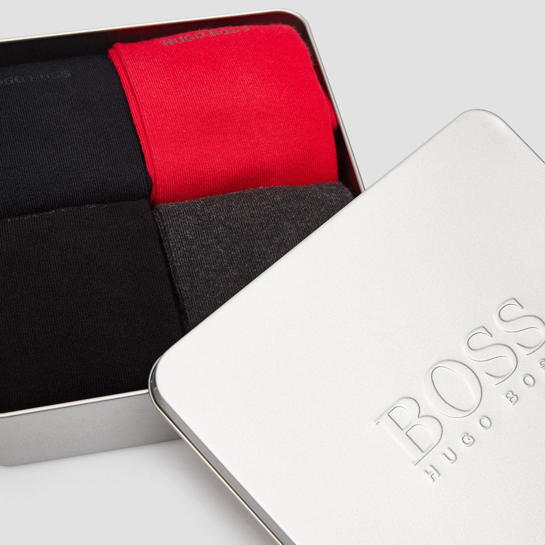Hugo Boss Men's 4 Pack Of Mixed Coloured Socks Gift Set