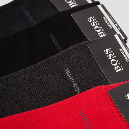 Hugo Boss Men's 4 Pack Of Mixed Coloured Socks Gift Set