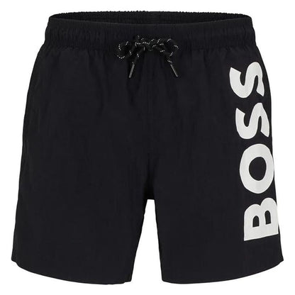 Hugo Boss Octopus Men's Black Regular Fit Swim Shorts