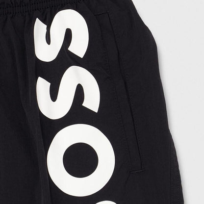 Hugo Boss Octopus Men's Black Regular Fit Swim Shorts