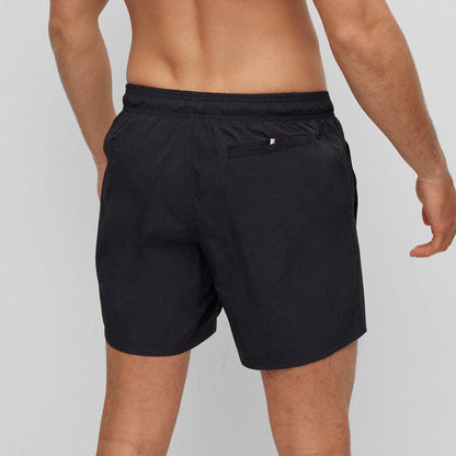 Hugo Boss Octopus Men's Black Regular Fit Swim Shorts