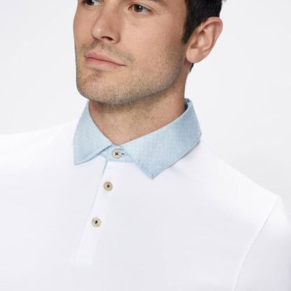 Ted Baker Frend Woven Mens White Polo Shirt image 2