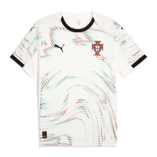 Puma Portugal Men's Authentic White Football Away Shirt 2025