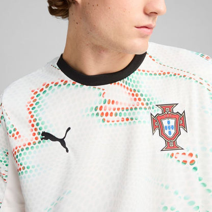 Puma Portugal Men's Authentic White Football Away Shirt 2025