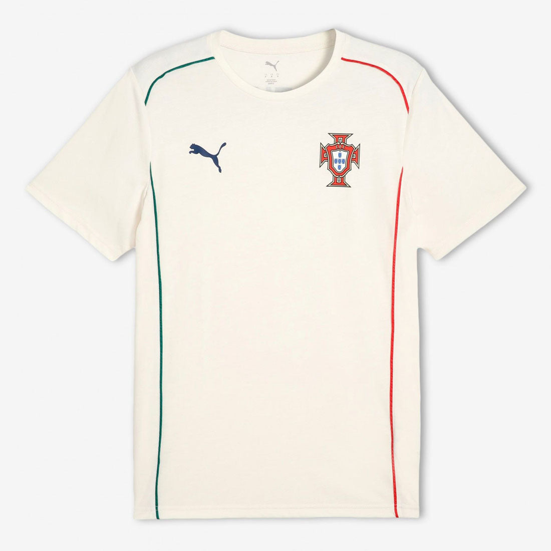 Puma Portugal Men's Almond White Casual Football T Shirt 2025