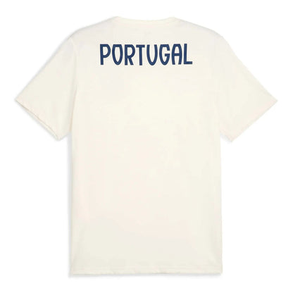 Puma Portugal Men's Almond White Casual Football T Shirt 2025