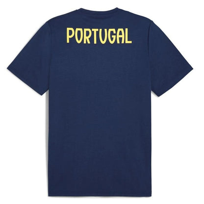 Puma Portugal Men's Navy Blue Casual Football T Shirt 2025
