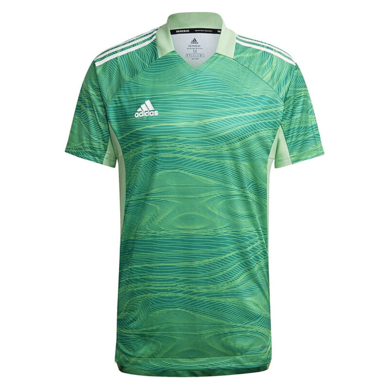 Adidas Condivo 21 Goalkeeper Green Mens Football Training Jersey