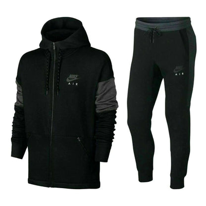 Nike Air NSW Mens Black Full Zip Fleece Full Tracksuit