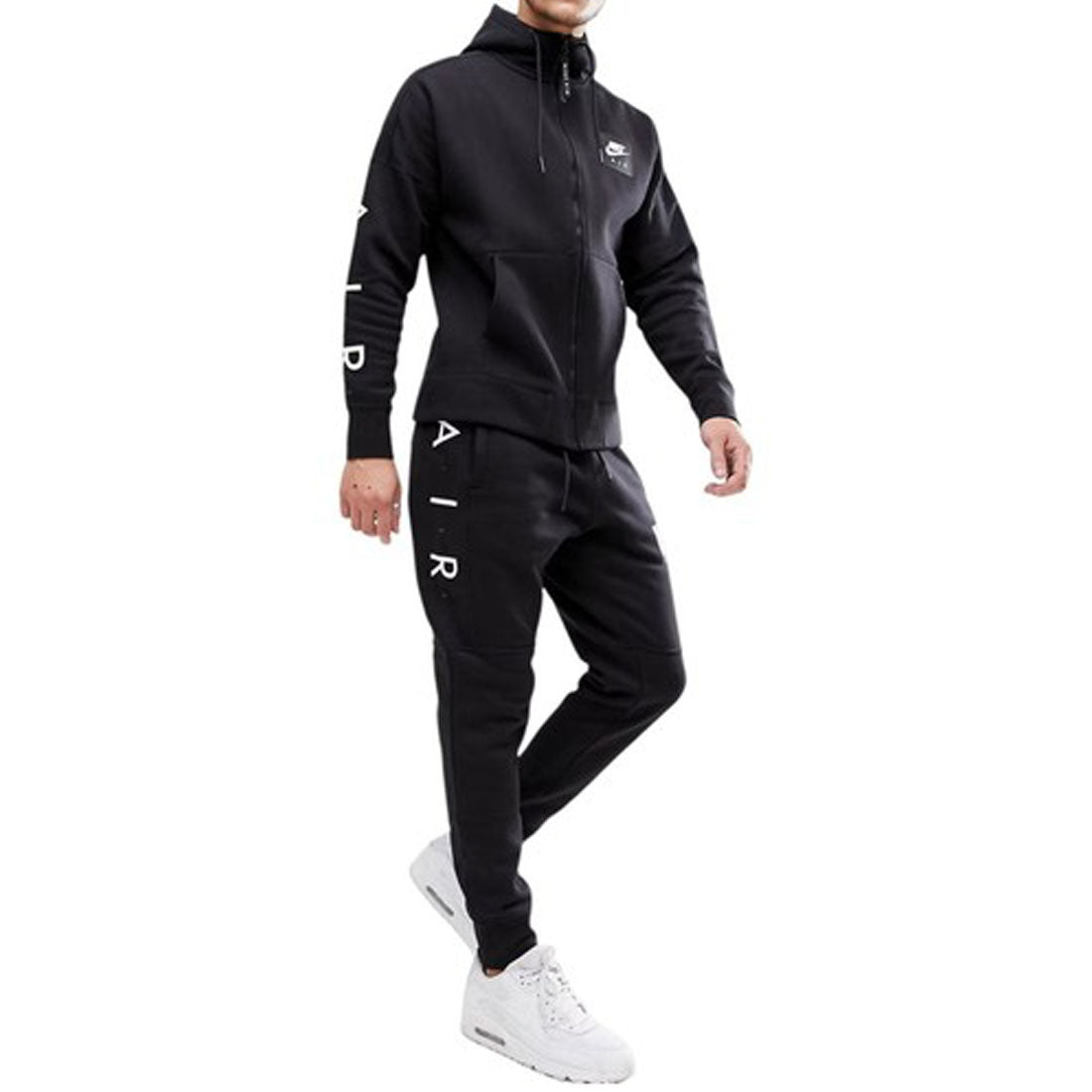 Nike Air Men's Black Full Zip Hooded Tracksuit