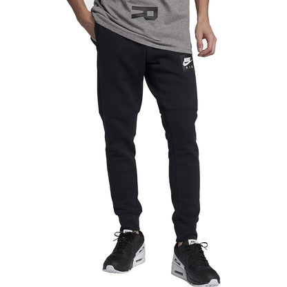 Nike Men's Air Athletic Track Pants Black Fleece