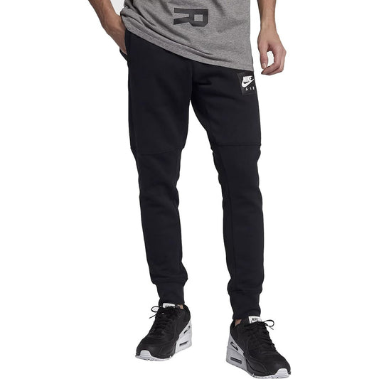 Nike Men's Air Athletic Track Pants Black Fleece