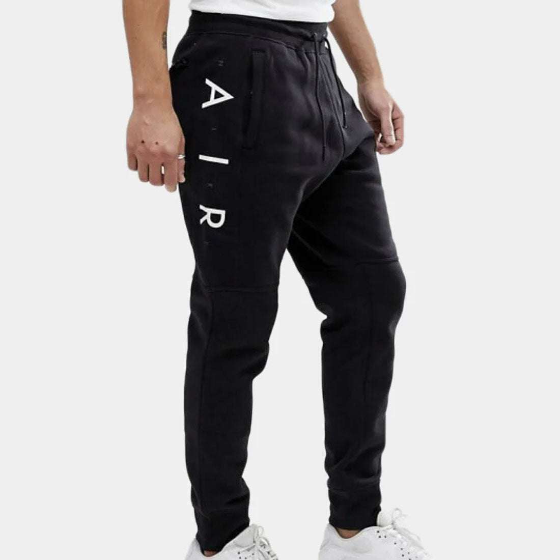 Nike Air Men's Black Athletic Fit Tracksuit Bottoms