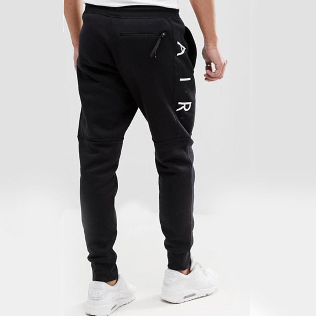 Nike Air Men's Black Athletic Fit Tracksuit Bottoms