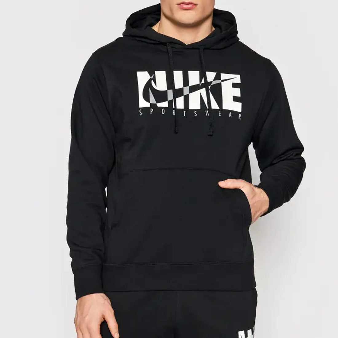 Nike Club Fleece Sportswear Men's Black Hooded Tracksuit