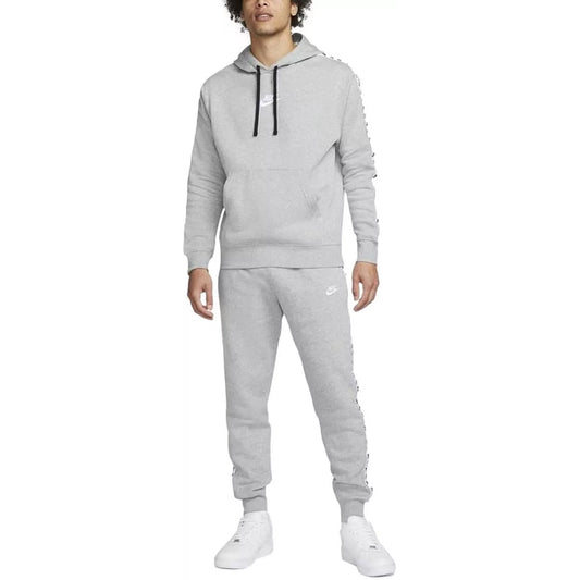 Nike Sportswear Essential Men's Fleece Grey Hooded Tracksuit