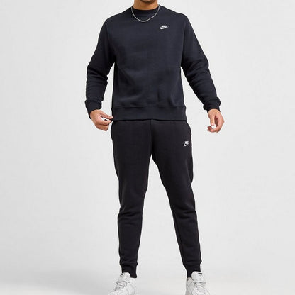 Nike Sportswear Club Fleece Black Crew Neck Men's Tracksuit