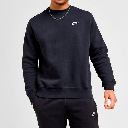 Nike Sportswear Club Fleece Black Crew Neck Men's Tracksuit