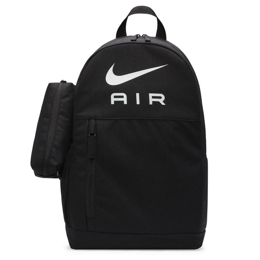 Nike Air Kids Elemental 20 Litre Black White Backpack With Pencil Case