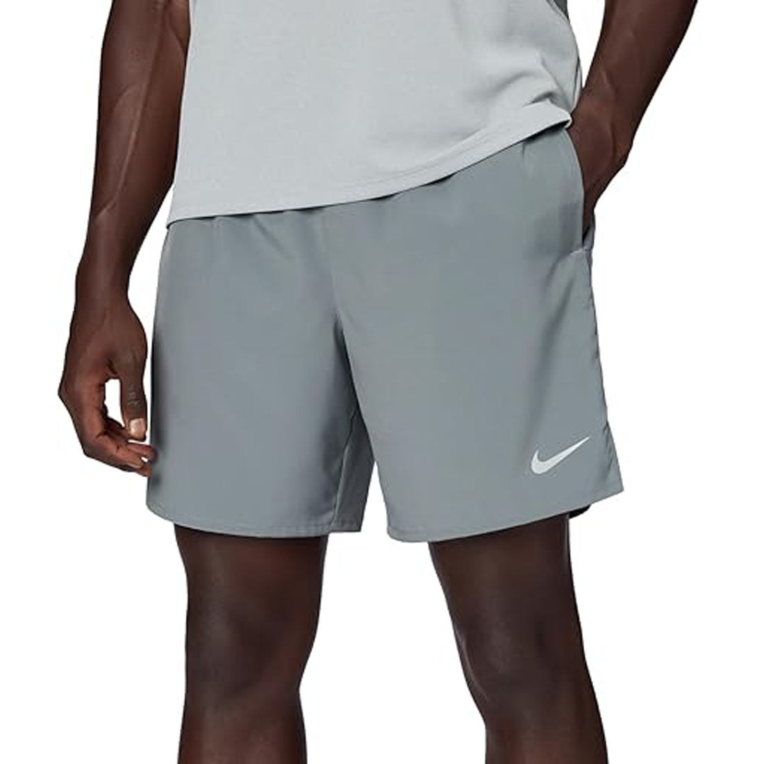 Nike Men's DRI 7 Inch Challenger Shorts Grey