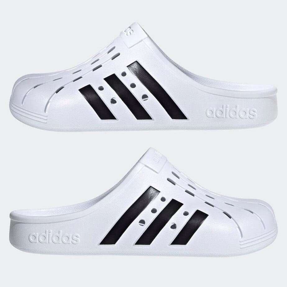 Adidas Adilette Adults Unisex White Clogs