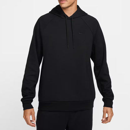 Nike Dri Fit Primary Fleece UV Men's Pullover Performance Black Hoodie
