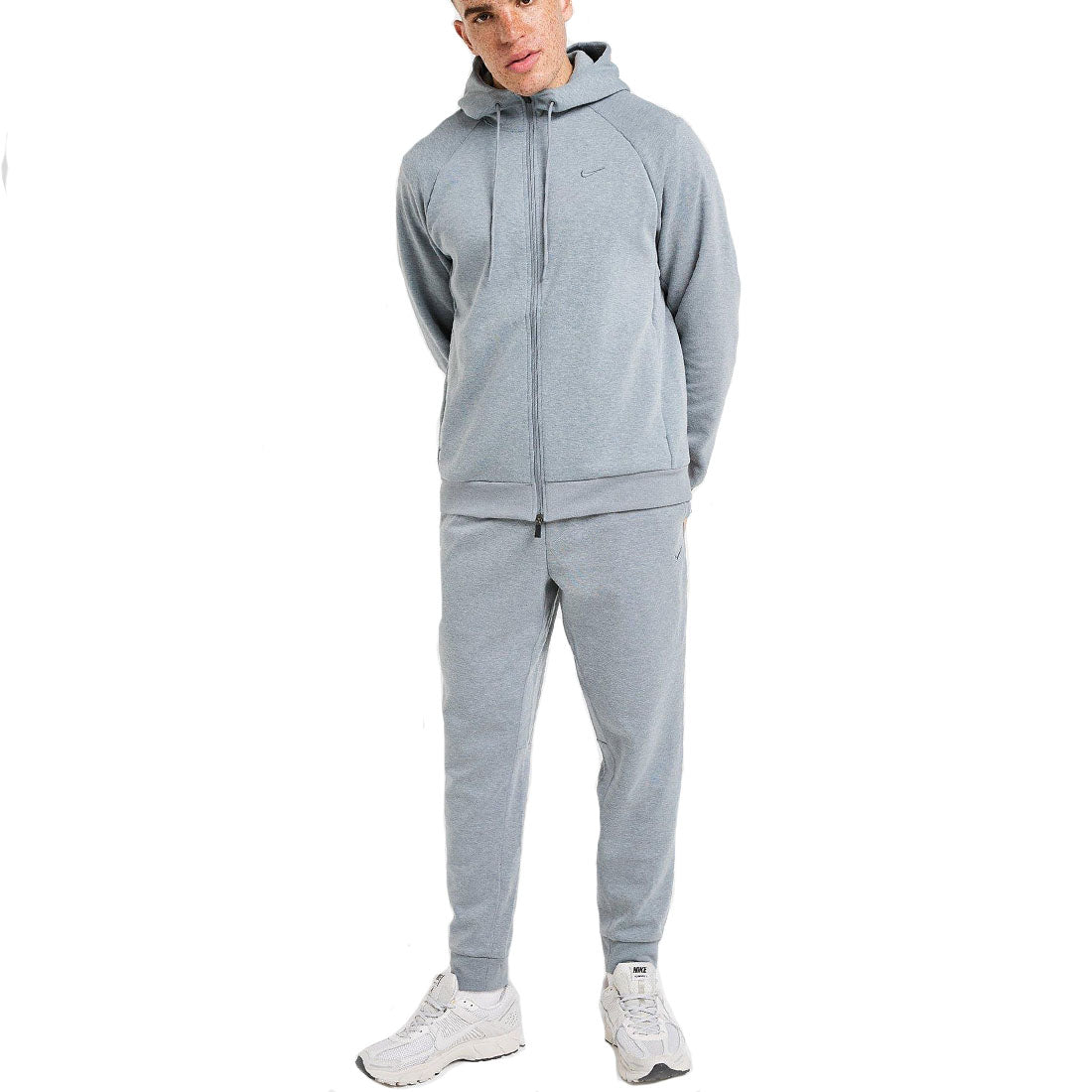 Nike Dri Fit Primary Fleece UV Mens Grey Full Tracksuit