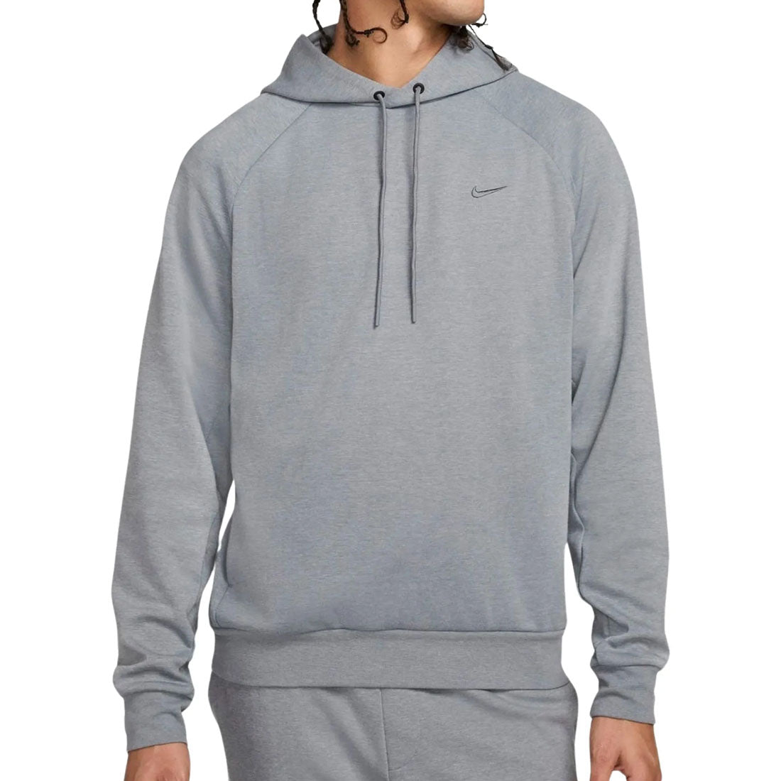 Nike Dri Fit Primary Fleece UV Mens Pullover Performance Grey Hoodie