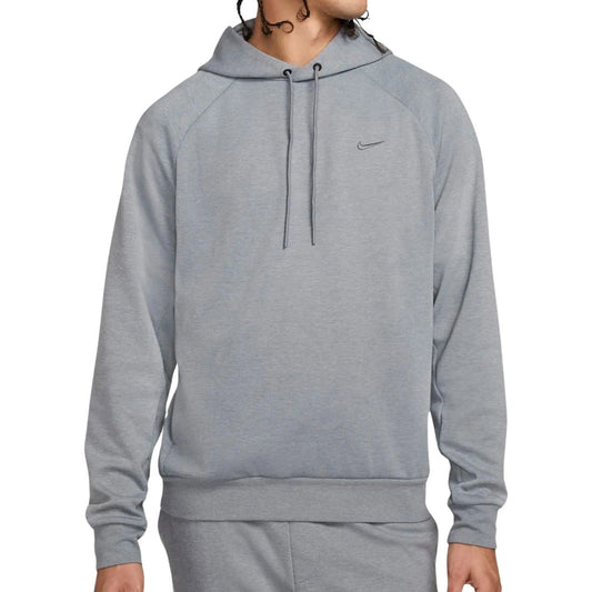 Nike Dri Fit Primary Fleece UV Mens Pullover Performance Grey Hoodie
