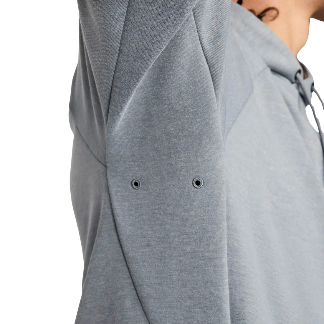 Nike Dri Fit Primary Fleece UV Mens Pullover Performance Grey Hoodie