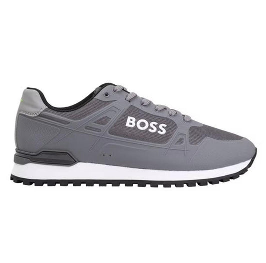 BOSS Parkour Runners Grey Mens Trainers