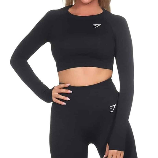 Gymshark Ladies Vital Seamless 2.0 Crop Top Gym Slim Training Cropped Shirt