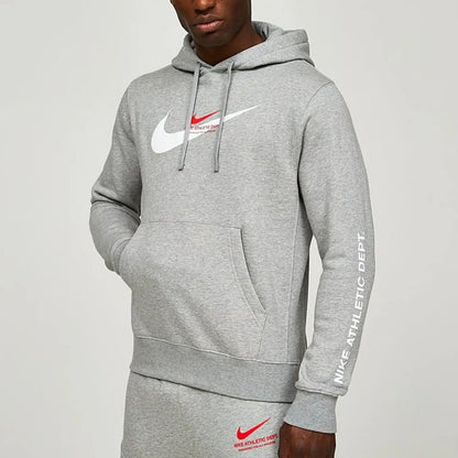 Nike Standard Issue Fleece Athletic Men's Grey Hoodie