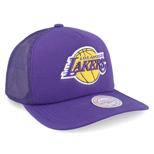 Mitchell & Ness LA Los Angeles Lakers Evergreen Purple Trucker Cap