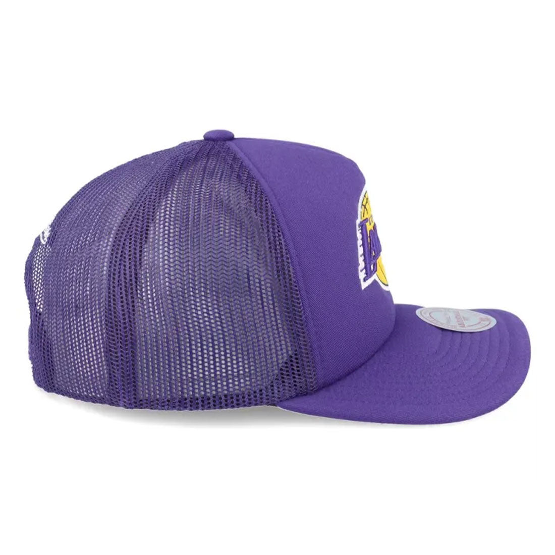 Mitchell & Ness LA Los Angeles Lakers Evergreen Purple Trucker Cap